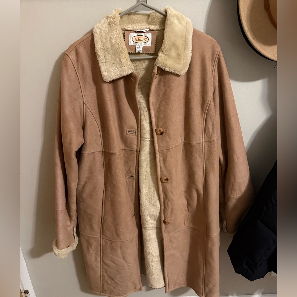 Talbots Beige Shearling Jacket
